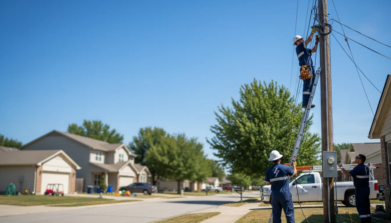 Residential electrician providing installation services in East Dublin, GA